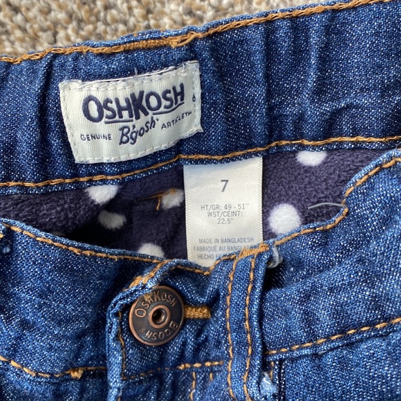 Fleece lined jeans size 7 - Picture 2 of 2
